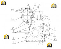 Комплектующие передней крышки C82CZ-M8N0872