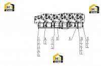 Комплектующие выпускного коллектора C13BZ-13BZ601
