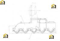 Коллектор выпускной C13AZ-13AZ601