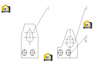 Кронштейны подъема двигателя C04DZ-M6N8336