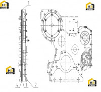 Крышка двигателя передняя C82AZ-82AZ601