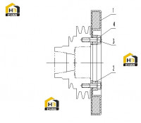 Демпфер двигателя C06DZ-06DZ601