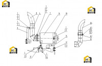 Глушитель с комплектующими C08AZ-08AZ016