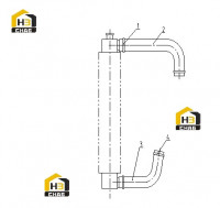 Патрубки водяные S00000479