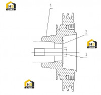 Шкив коленчатого вала C06BZ-M2W6683