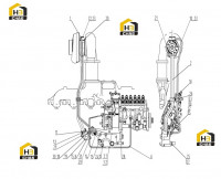 Трубопровод масляный турбонагнетателя C19BZ-19BZ606