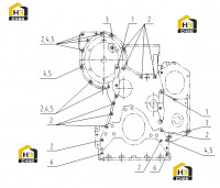 Комплектующие передней крышки C82CZ-M8N0872