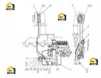 Трубопровод масляный турбонагнетателя C19BZ-19BZ606