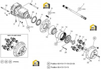 Комплектующие бортового редуктора