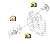 Шестерни привода насоса