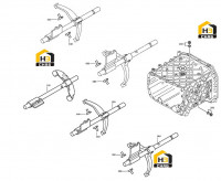Вилки переключения передач 1315.106.008