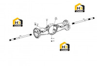 Полуоси и комплектующие моста 4474.108.001