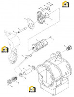 Насос масляный и регулятор давления