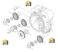 Шестерни привода насоса