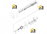Вал выходной и четвертая передача