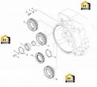 Шестерни привода насоса