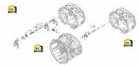 Вилка переключения передач и комплектующие 1328.106.004