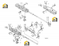 Корпус и комплектующие механизма переключения передач 1316.108.824