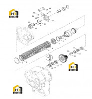 Поршень сцепления и уплотнительное кольцо в сборе 60139893
